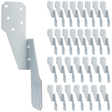 30 Pack Hurricane Straps Brackets, Heavy Duty Hurricane Ties with Black Powder-Coated, Hurricane Straps Trusses/Rafters Ties Bra