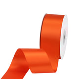 VATIN Double Face Autumn Orange Satin Ribbon 5/8 Continuous 25 Yards,Orange Polyester Fabric Ribbon use for Bows Bouquet, Gift 