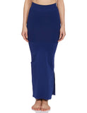 Clovia Womens Petticoat Style Saree Shapewear with Side Slit (SW0023P08_Blue_L)