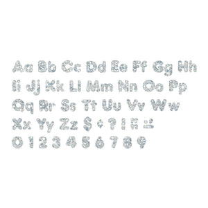 Trend Enterprises Black Sparkle Font Ready Letters, 4 Inches, 182 Pieces