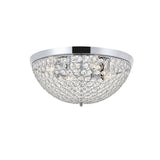 Living District Indoor Modern Home Decor Bright Taye 4 Light Chrome Flush Mount