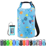 OMGear Waterproof Dry Bag Camping Gear Must Haves Dry Sack With Phone Pouch 40L/30L/20L/10L/5L Essentials for Kayaking Beach Boa