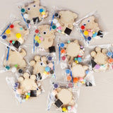 VENUSFIT Halloween Party Favors - 12 PCS Monster Wooden Painting Kit with Googly Eyes - Halloween Party Favors Non Candy Trick o