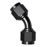 EVIL ENERGY 10AN Female to 10AN Female 45 Degree Swivel Coupler Union Fitting Adapter Aluminum Black