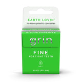 GRIN Fine Floss Box, Fine Dental Floss, 55 Yards (50.3m), Minty Flavor, Recyclable Packaging, 165 Feet of Strong Fine Dental Flo