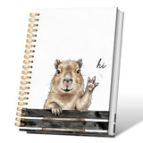 VONTP Cute Capybara Notebook Journal, Capybara Gifts for Women 5.5x8.3