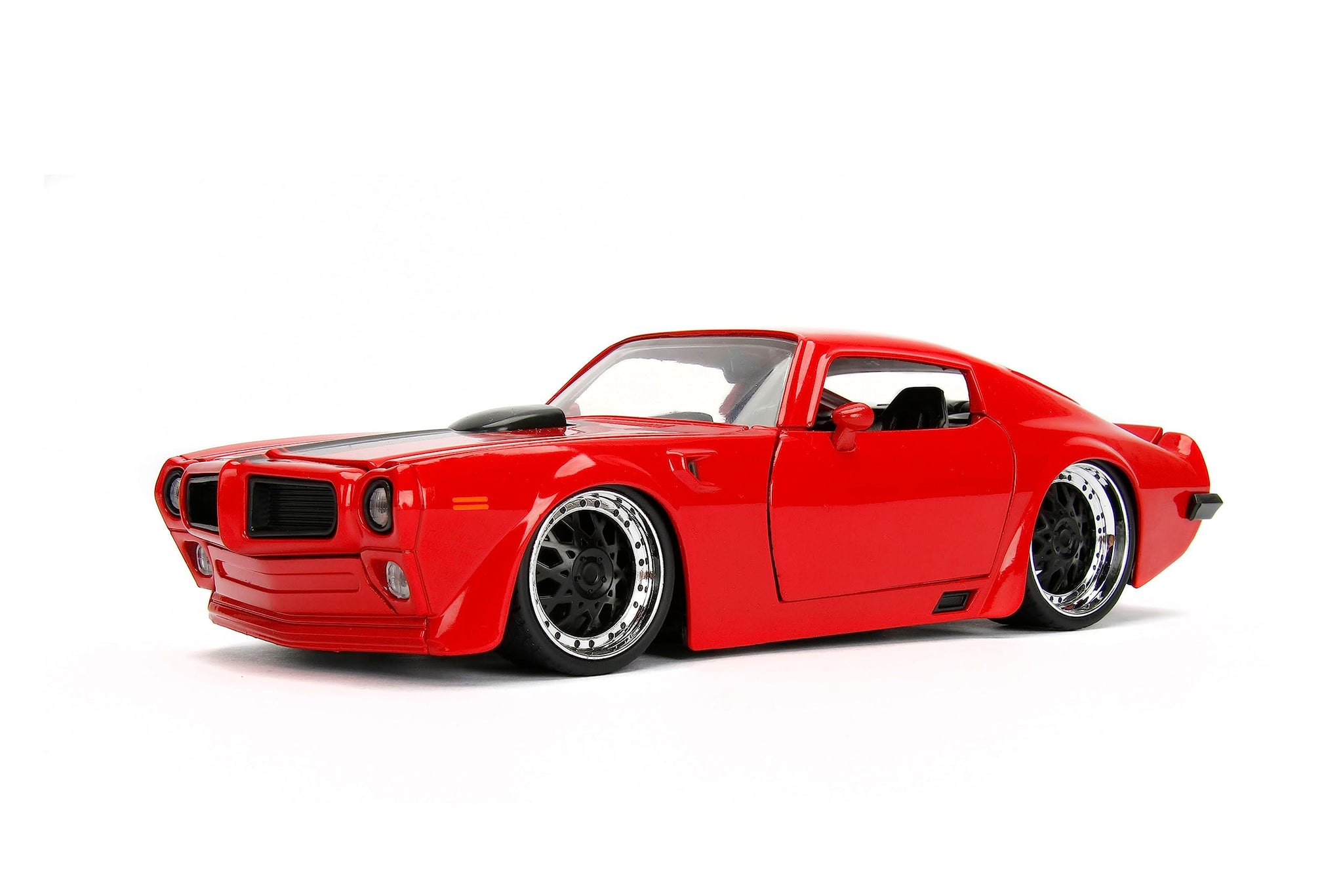 Big Time Muscle 1:24 1972 Pontiac Firebird Die-Cast Car, Toys For Kids And Adults,Black