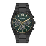 Timex Analog Watch For Men With Black Dial & Black Stainless Steel Bracelet Band - Water Resistant Men'S Wrist Watches -Tweg297S