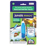 Jungle Magic Doodle Waterz Reusable I Water Colouring Book Panchtantra Story I Swans & Tortoise I SelfDrying with Easy to H