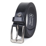 Sunshopping Genuine Leather Belt For Men With Easier Adjustable Pin Point Buckle Adjustable Up To 48 Inches Waist Perfect For