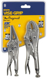 IRWIN VISEGRIP Original Locking Pliers with Wire Cutter Set, 2 Piece, 36