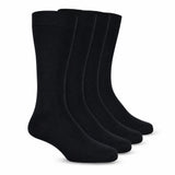Rysn Boys & Girls Calf Length Black Solid Combed Cotton School Socks (Pack Of 4 Pairs) (1417 Years)