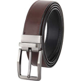 Usl Faux Leather Belt For Men (54, Brown/Black)