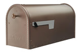 Architectural Mailboxes Edwards Galvanized Steel Post Mount Mailbox, Compatibility Code B, EM160VBAM, Bronze, Large Capacity