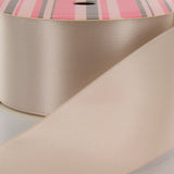 4 Taupe Double Face Satin Ribbon 3 Yard Reel