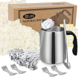 SAEUYVB Candle Making Kit Supplies,Soy Wax DIY Candle Making for Adults,Including 10lbs Soy Wax Flakes,Pouring Pot,Start Candle 