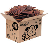 ValueBull Collagen Sticks for Small Dogs, 12 Inch Thin Chews, Natural Dog Treats, 400 Count Wholesale Pack - Supports Joints, Sk