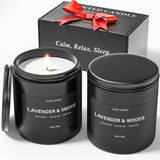 Scented Candles for Men, BOYUJK Candles for Home Scented, Candle Set for Stress Relief and Promote Sleep, Birthday Gifts for Men