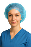 V Surz Disposable Surgical Head Cap Bouffant Cap NonWoven Breathable Hair Cover For Hospital, Kitchen, Food Industry, Salon, La