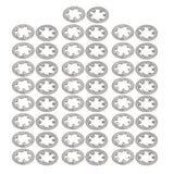uxcell 3mm Inner Dia Stainless Steel Internal Tooth Lock Washer Silver Tone 50pcs
