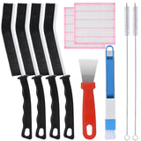 Crevice Cleaning Brush,10 Pcs Cleaning Supplies Cleaning Brush Tools,Hard Bristle Crevice Brush for Household Use Bathroom Tiles