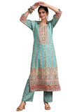 Libas Womens Printed Crepe Straight Kurta For Women