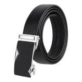Zacharias MenS Faux Leather Belt With Autolock Buckle Gr95 (Black, Free Size) (Pack Of 1)