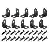 DTGN 0.47x0.47x0.35(LxWxH) L Bracket Corner Braces -12Pack- Good for Mending Wooden Furniture - Metal Right Angle Brackets W/Scr