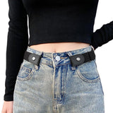 Voltixa BuckleFree Elastic Belt For Women | No Buckle Invisible Stretch Waist Belt For Jeans Trousers Skirts | Flat Stomach No 