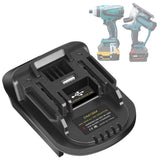 DM18M Converter Battery Adapter with USB Charging Socket for Dewalt 20V & Milwaukee M18 18V Lithium Battery Converter to Makita 