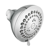 Moen Adler Chrome 3.5Inch 4Function Showerhead with various HighPressure Options, Pressure Boosting Shower Head, 23026