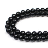 MJDCB Real Stone Beads Natural Matte Black Onyx Agate Round Loose Bead for Jewelry Making DIY Bracelet Necklace(6mm)