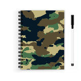 Plan To Gift Indian Army Spiral Wiro Unruled Blank Pages Reuseable Notebook With Pen Diary Journal Drawing Book SizeA5(6X9 Inch