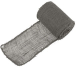 JubileeYarn Burlap Jute Craft Ribbon - 5.5 x 10 Yards - Grey - 10 Rolls