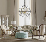 Living District Cordelia 12-Light Transitional Metal Pendant In Black And Gold