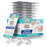 GuruNanda Ready-to-Use Prefilled Whitening Trays (7 Treatments) with 8% Hydrogen Peroxide to Remove Surface Stains, Fast & Easy 