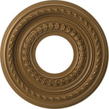 Ekena Millwork CMP10COCGH Cole Thermoformed PVC Ceiling Medallion (Fits Canopies up to 4 1/4), 10OD x 3 1/2ID x 3/4P, Metallic G