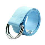 Romp Fashion Unisex Blue Nylon Double DRing Buckle Belt