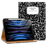 DTTO for iPad Pro 12.9 6th / 5th / 4th / 3rd Generation Case 2022/2021/2020/2018, Leather Folio Stand Cover with Built-in Apple 