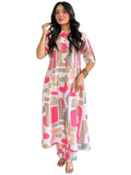 Anni Designer Women'S Rayon Viscose A-Line Printed Kurta With Pant (Eshwari Multi-Vks01_Xxl_Multicolor_Xx-Large),Multicolour,2XL,,,