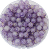 PAMIR TONG 8mm Purple Glass Beads for Jewerly Making 200pcs Pretty Round Loose Beads Spacer for Bracelet Making Accessories Neck