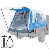 JOYTUTUS Inflatable Truck Bed Tent 5.5FT with Awning, Includes Air Pump for Quick 30 S Setup, Dual-use Pickup or Camping Tent fo