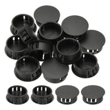 PATIKIL Plastic Hole Plugs, 34 Pcs 1(25mm) Plastic Plugs Screw Hole Plug Snap Desk Grommet Buckle Knockout Locking Plugs Furnitu