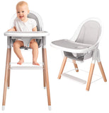 High Chair by Children Of Design Non-Reclinable 6 in 1 Baby Highchair for Babies and Toddlers, Modern Wooden, Easy to Clean, Rem
