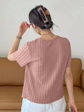 Wedani Solid Regular Fit Jeans Korean Western Tops For Women Stylish,Pink,L,Polyester,Western,