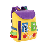 Busy Board - Toddler Backpack with Buckles and Learning Activity Toys - Develop Fine Motor Skills and Basic Life Skills - Learn 