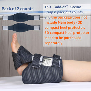 Ehucon Add-on Secure Strap Prevent 3D Heel Protector from Shifting or Falling Off,Relieve Pressure Ulcer Pain-Sold as 2 Count-Na