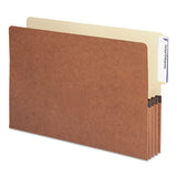 Smead 74624 3 1/2Inch Exp File Pockets 1/3 Tab Legal Manila/Redrope 10/Box
