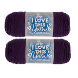 Hobby Lobby I Love This Yarn - 4 Medium 100% Acrylic Yarn for Crocheting & Knitting Blankets, Hats & Accessories, Set of 2, 293 