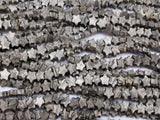 6mm Star Shaped Stone Beads 1 Strand Map Jasper Star Beads 70pcs for Bracelet Necklace Making Craft (Map Jasper, 1402)